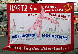'Bundesweite Montagsdemo gegen Hartz IV' 'Bundesweite Montagsdemo gegen Hartz IV'